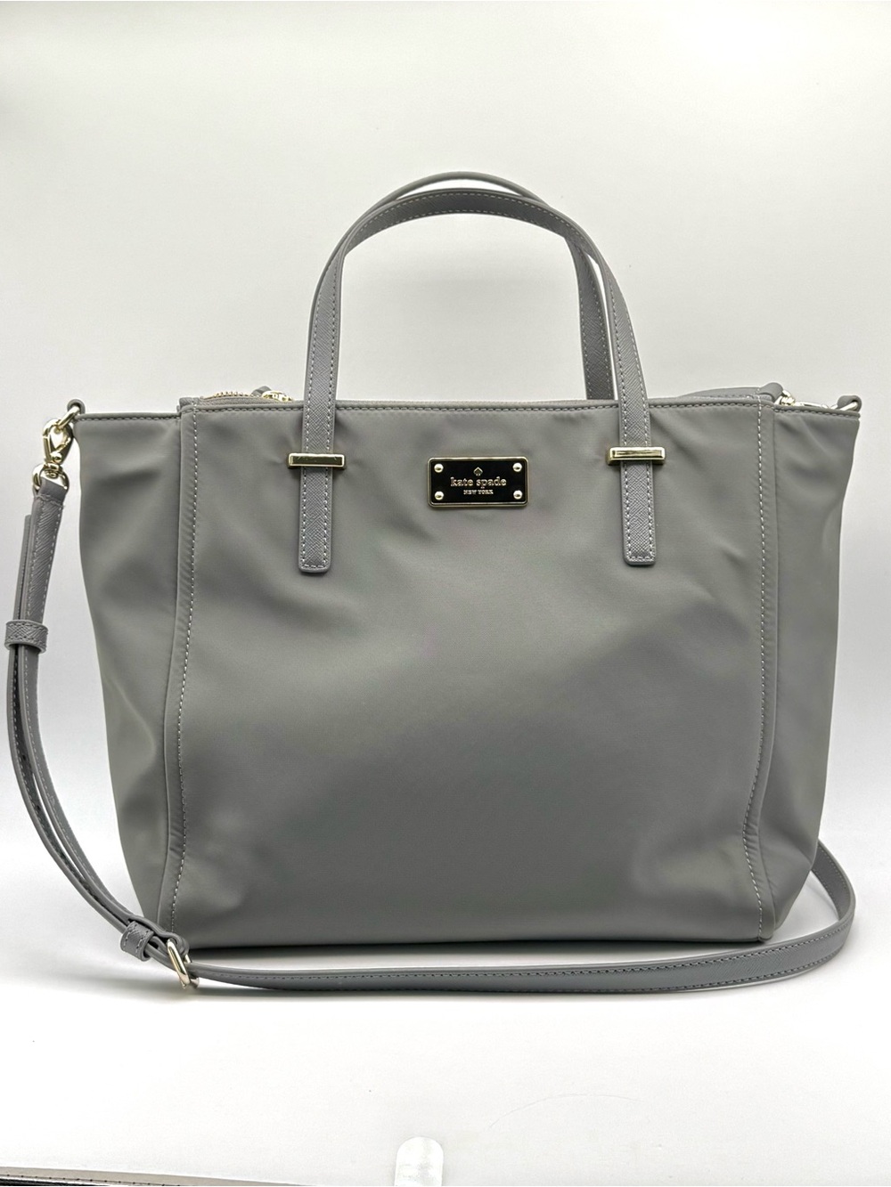 Kate Spade Smokypearl Nylon Wilson Road Alyse Satchel Bag